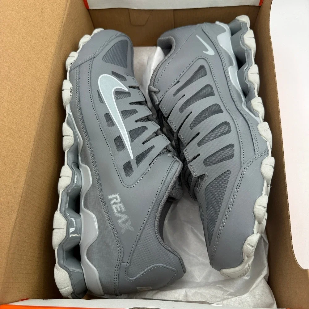 Nike Reax 8 TR Mesh Shoes Mens Size 14 Cool Grey Wolf Grey Training 621716-010